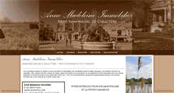 Desktop Screenshot of annemadeleine-immobilier.com