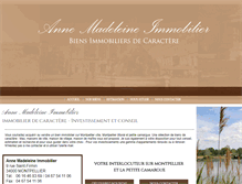 Tablet Screenshot of annemadeleine-immobilier.com